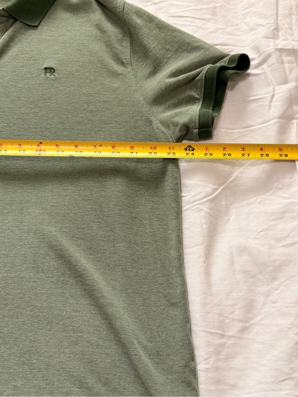 Banana Republic Olive Green Polo with Dark Green Trim